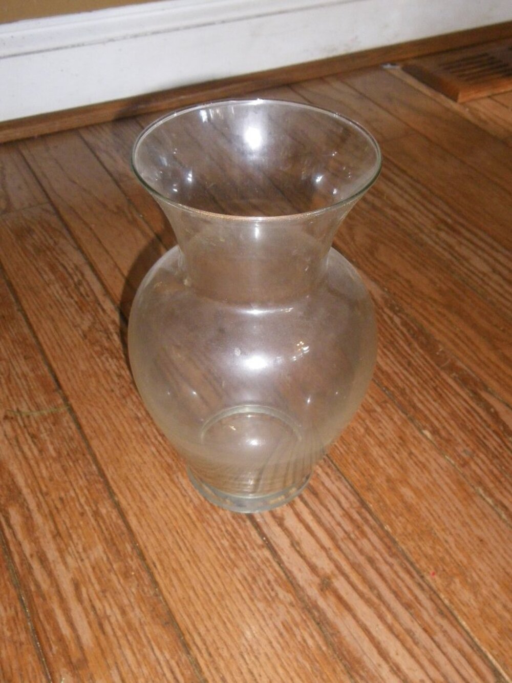 Vintage Large Glass Flower Vase
